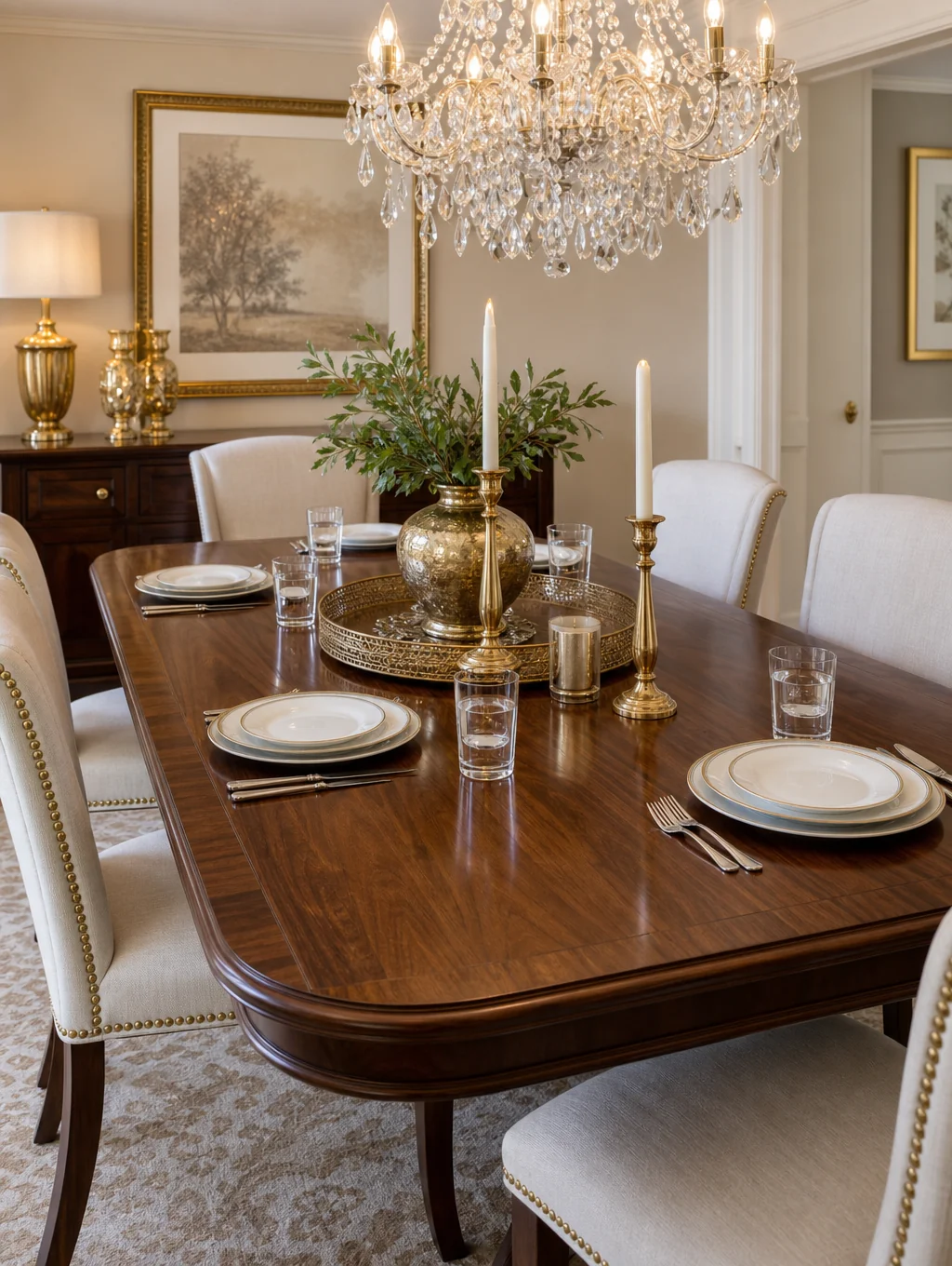 Comedor de madera hecho a mano